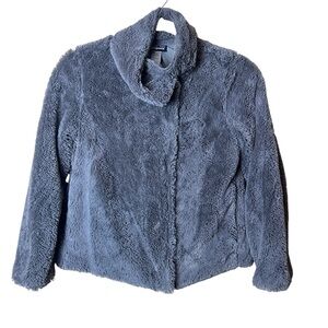 Patagonia Pelage Full Zip Faux Fleece Jacket in Feather Gray Women’s Size Medium